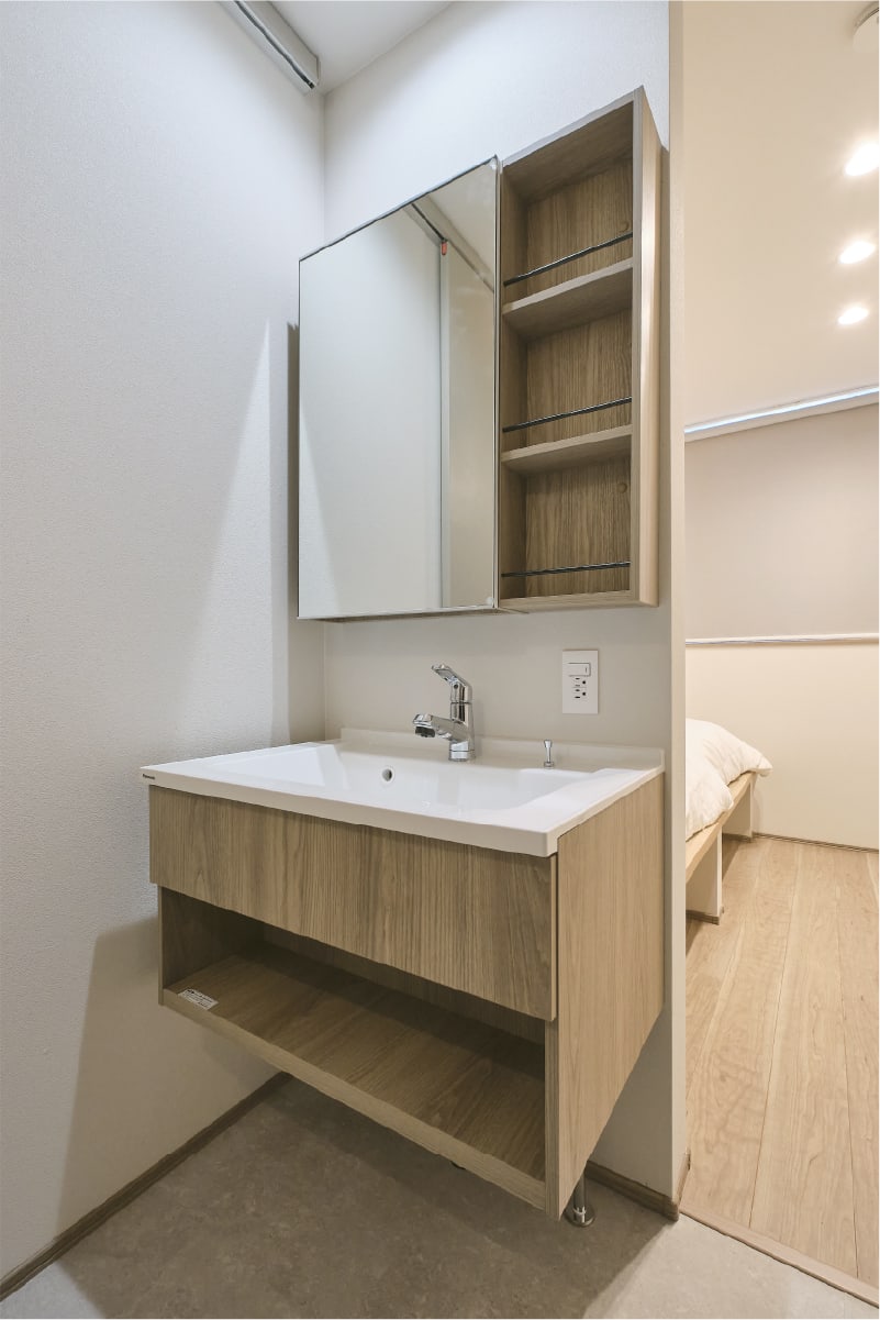 ROOM01・02の洗面化粧台